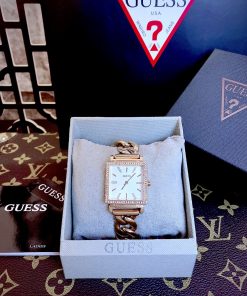 Đồng hồ Guess Chain Bracelet nữ đính đá W1030L4 Like auth 28x28mm