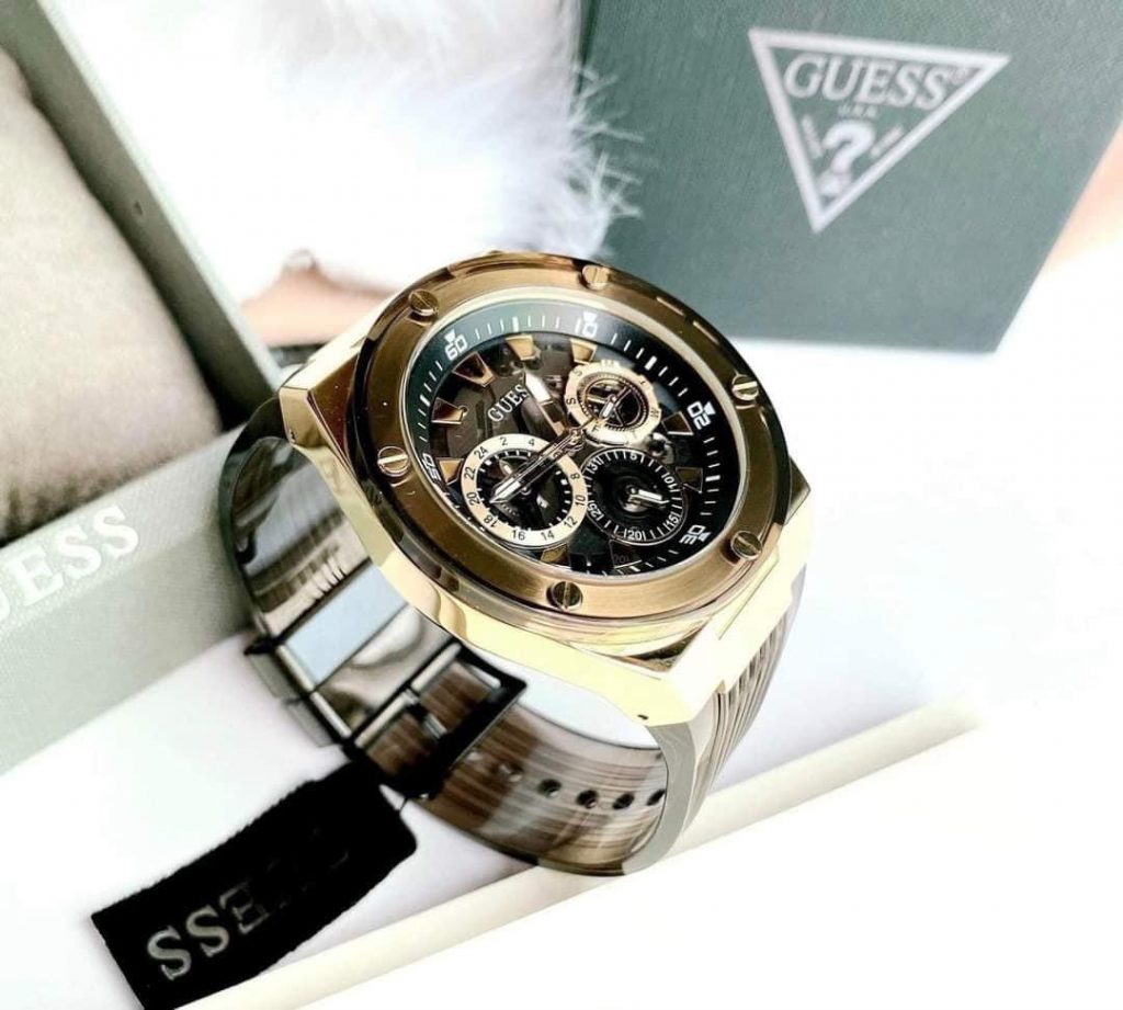 Đồng hồ Guess Eco-Friendly nam dây Silicon GW0425L1 Like auth 45mm
