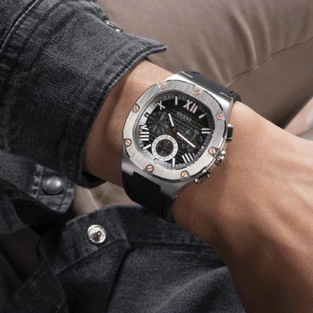 Đồng hồ Guess nam mặt xám Gw0571G1 Like auth 42mm