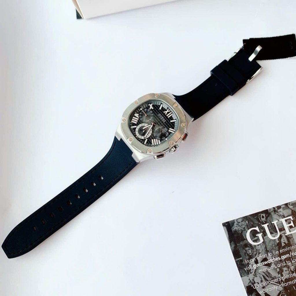 Đồng hồ Guess nam mặt xám Gw0571G1 Like auth 42mm