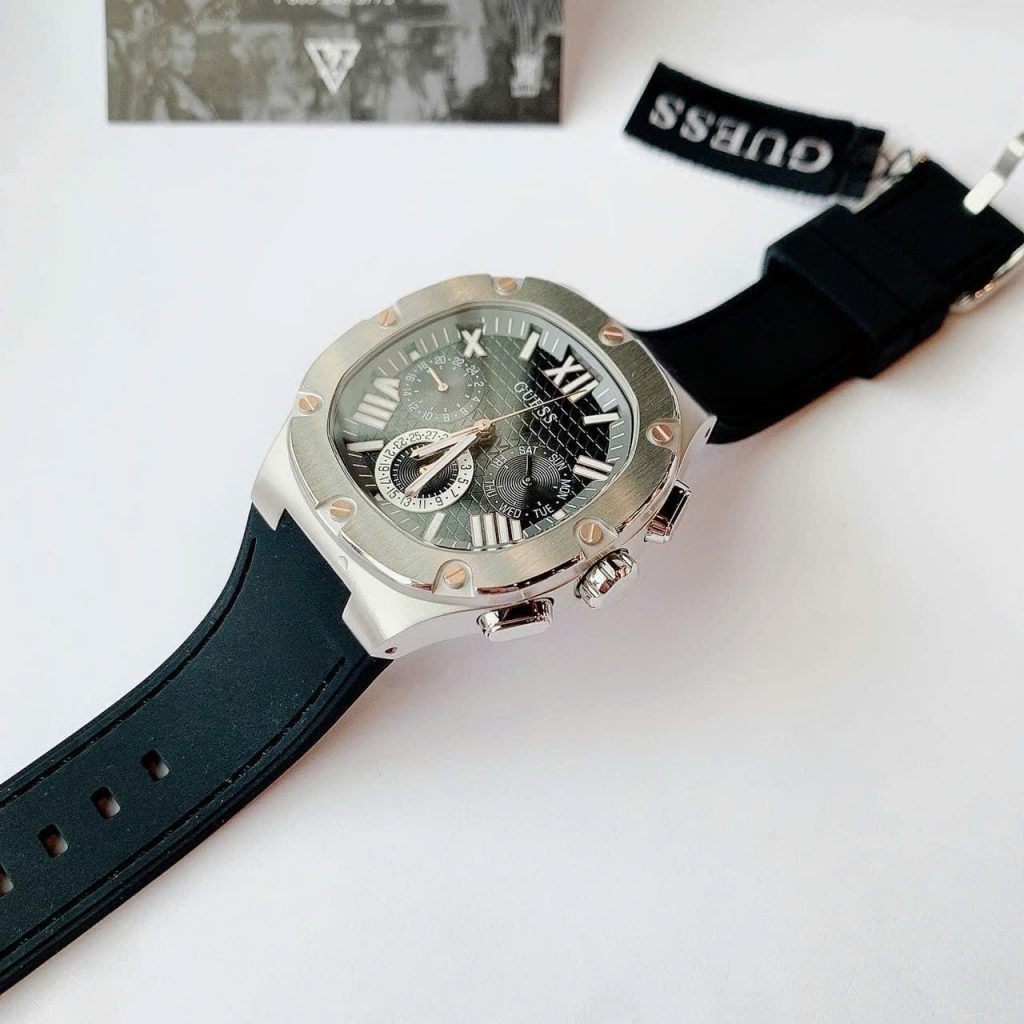 Đồng hồ Guess nam mặt xám Gw0571G1 Like auth 42mm