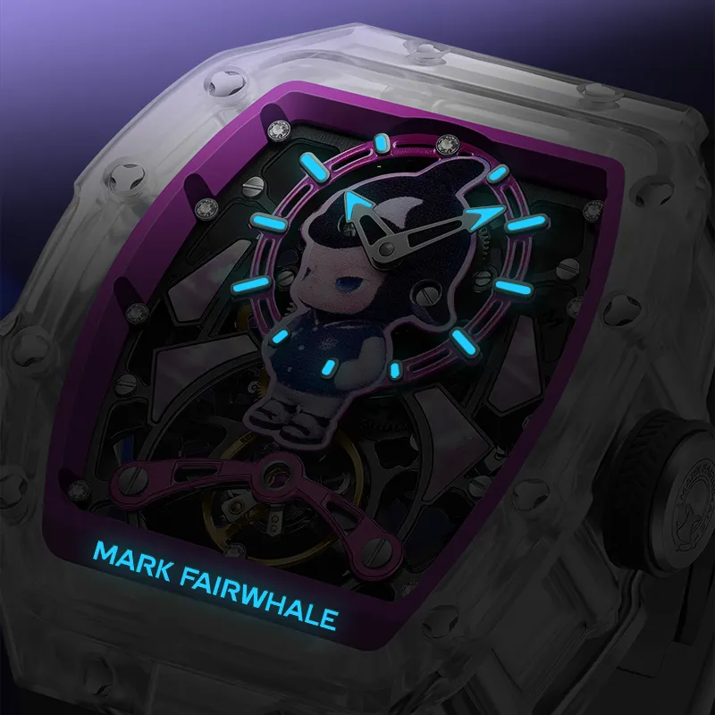 Đồng hồ Mark Fairwhale nam 6780 chính hãng cơ lộ máy vỏ trong suốt 42mm (1)