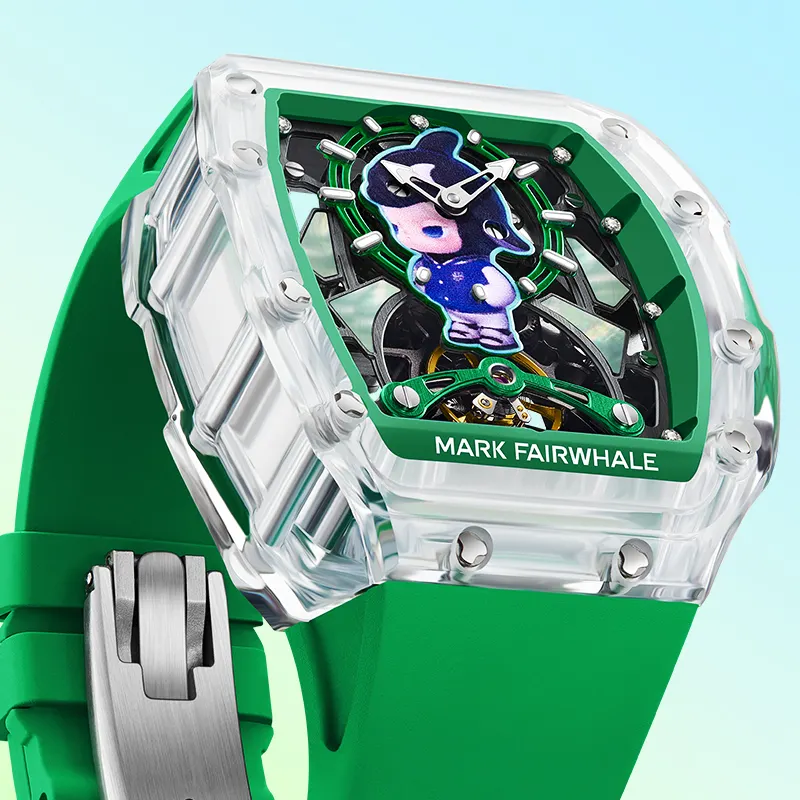 Đồng hồ Mark Fairwhale nam 6780 chính hãng cơ lộ máy vỏ trong suốt 42mm (1)