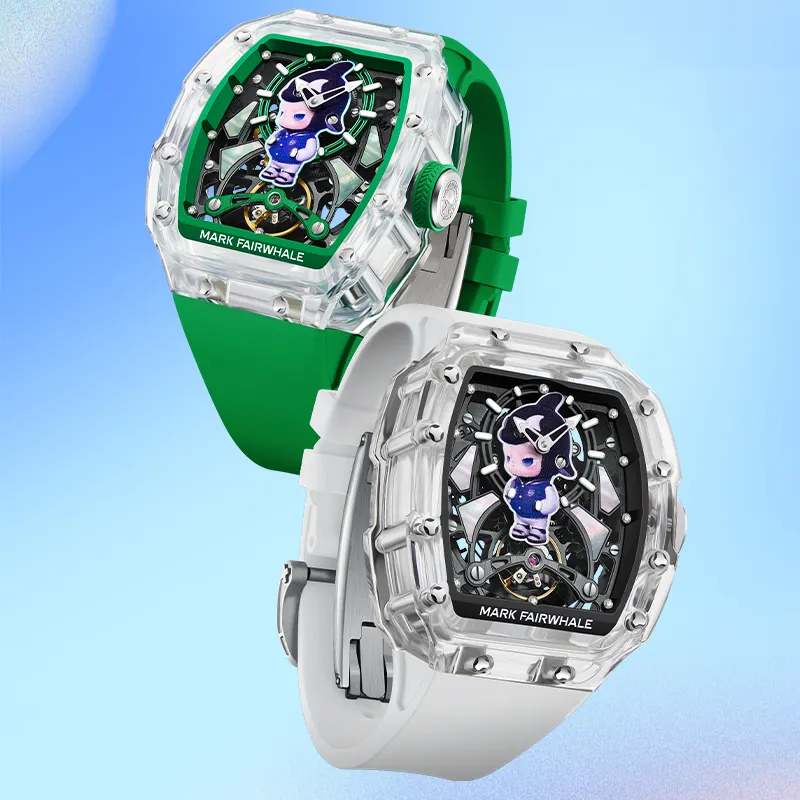 Đồng hồ Mark Fairwhale nam 6780 chính hãng cơ lộ máy vỏ trong suốt 42mm (1)