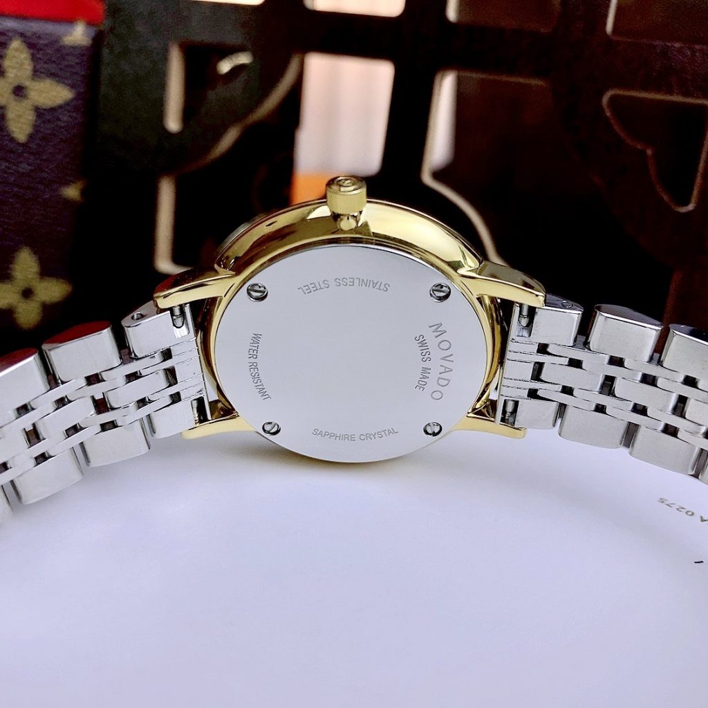 Đồng hồ Movado nữ dây kim loại Fake giá rẻ 34mm