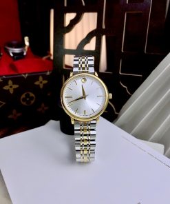 Đồng hồ Movado nữ dây kim loại Fake giá rẻ 34mm