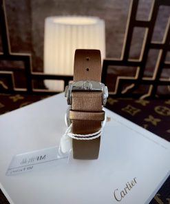 Đồng hồ Omega Deville nữ mặt màu nâu máy Nhật Super Fake 34mm