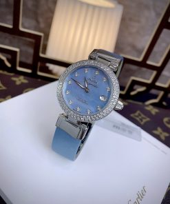 Đồng hồ Omega Deville nữ mặt xà cừ Fake giá rẻ 34mm
