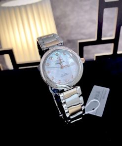 Đồng hồ Omega Ladymatic nữ mặt khảm trai Super Fake 34mm