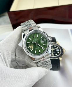 Đồng hồ Rolex DateJust nam mặt vân gấp Fake giá rẻ 41mm
