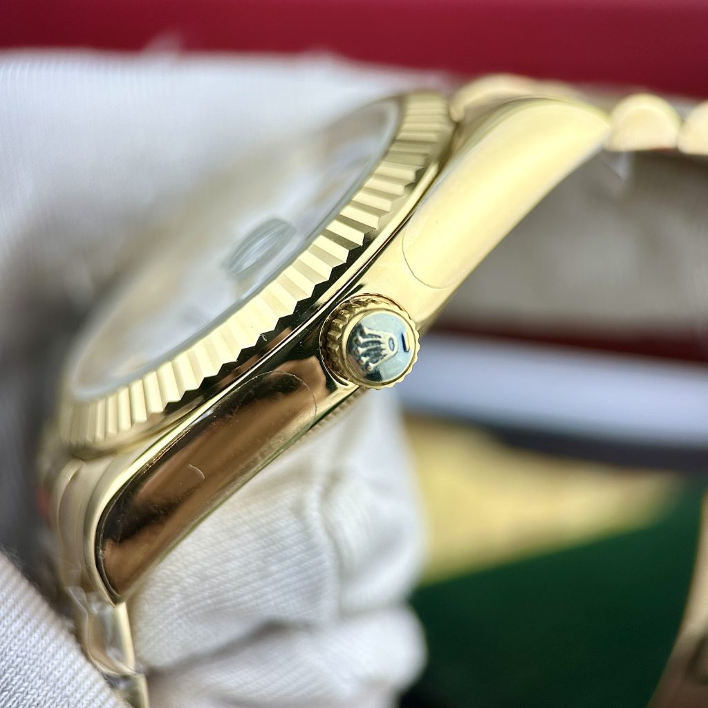 Đồng hồ Rolex Day-Date nam cọc số La Mã máy cơ Nhật Fake giá Rẻ 40mm