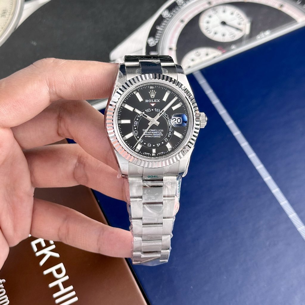 Đồng hồ Rolex Rep 11 Sky-Dweller 326934 mặt đen 42mm (1)