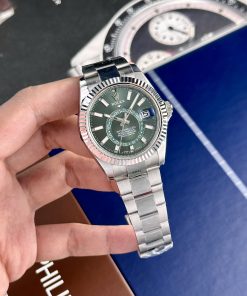 Đồng hồ Rolex Rep 11 Sky-Dweller 326934 mặt xanh lá cây 42mm (3)