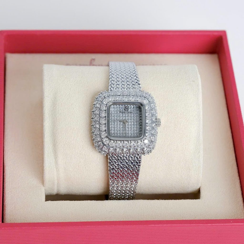 Đồng hồ Royal Crown 6140 nữ đính đá  Like auth 30mm