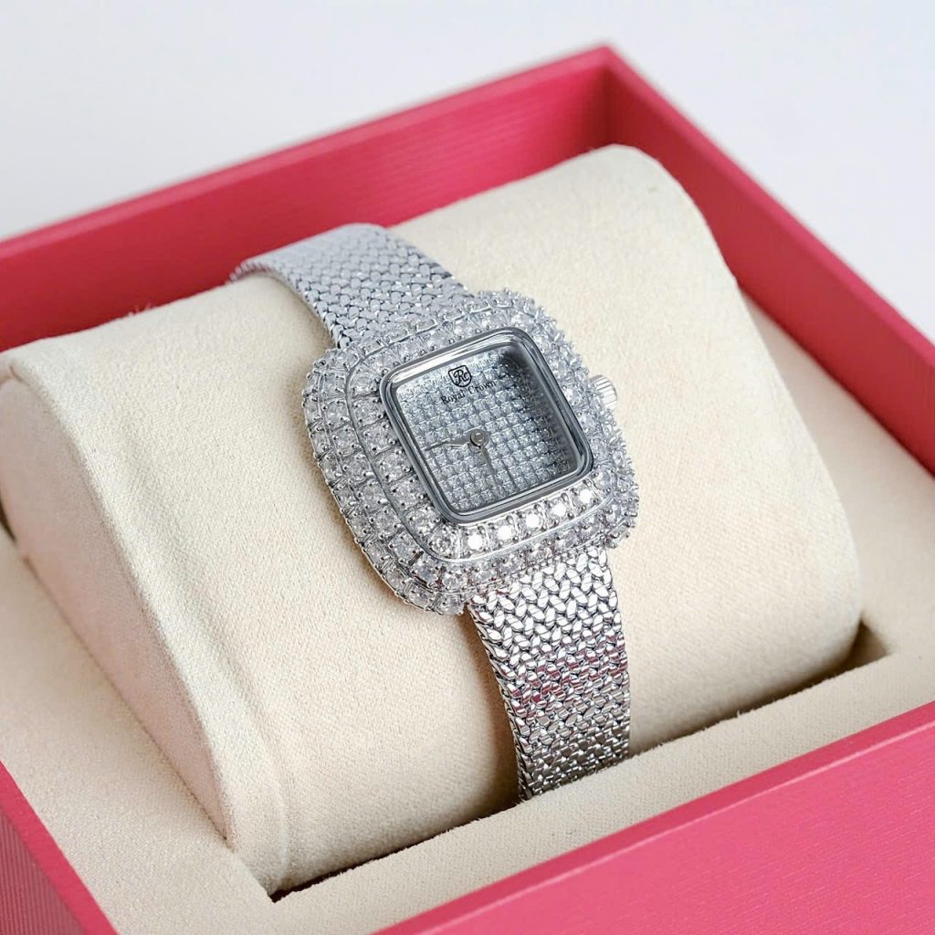 Đồng hồ Royal Crown 6140 nữ đính đá  Like auth 30mm