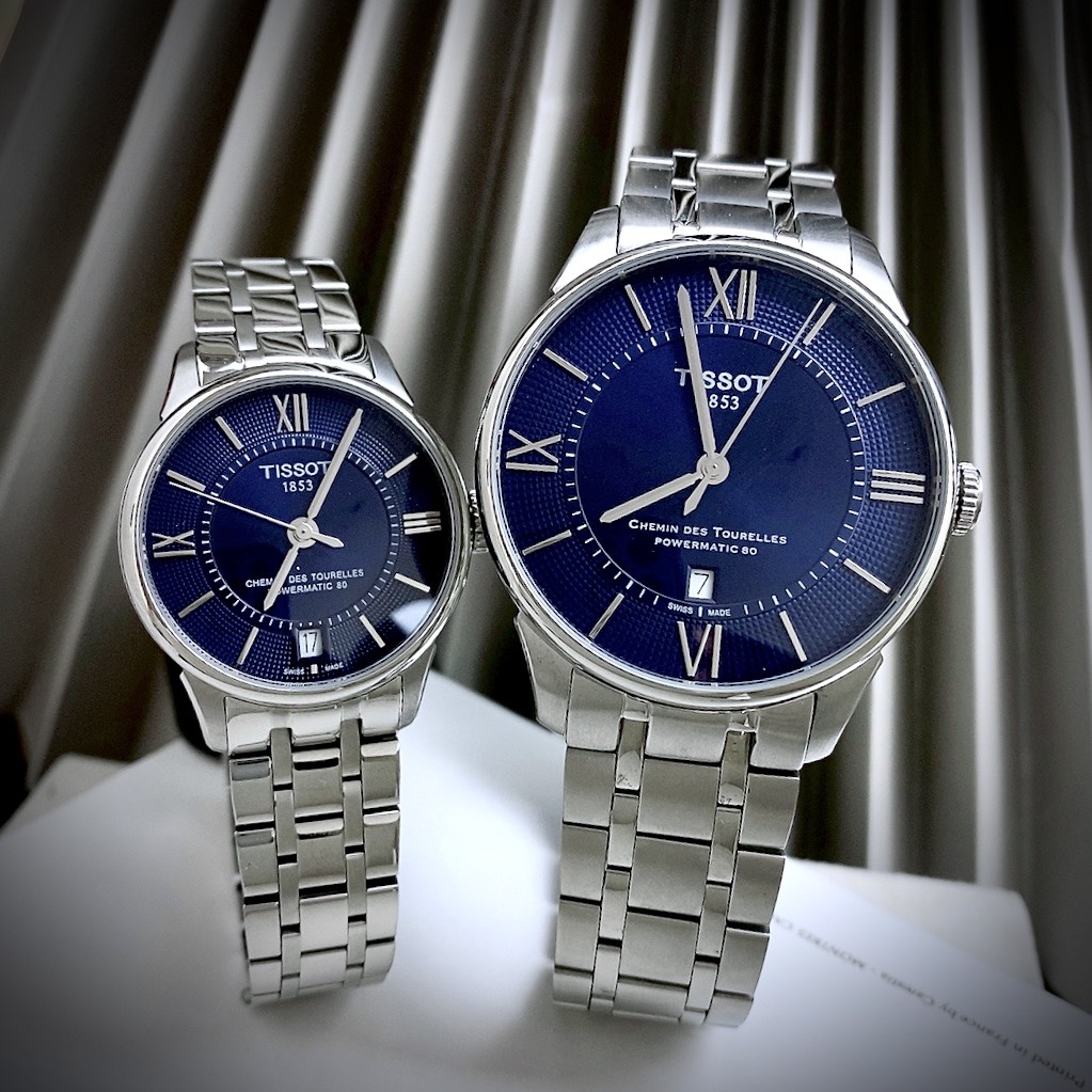 Đồng hồ Tissot Cặp nam nữ Tissot dây kim loại Like Auth 33-42mm