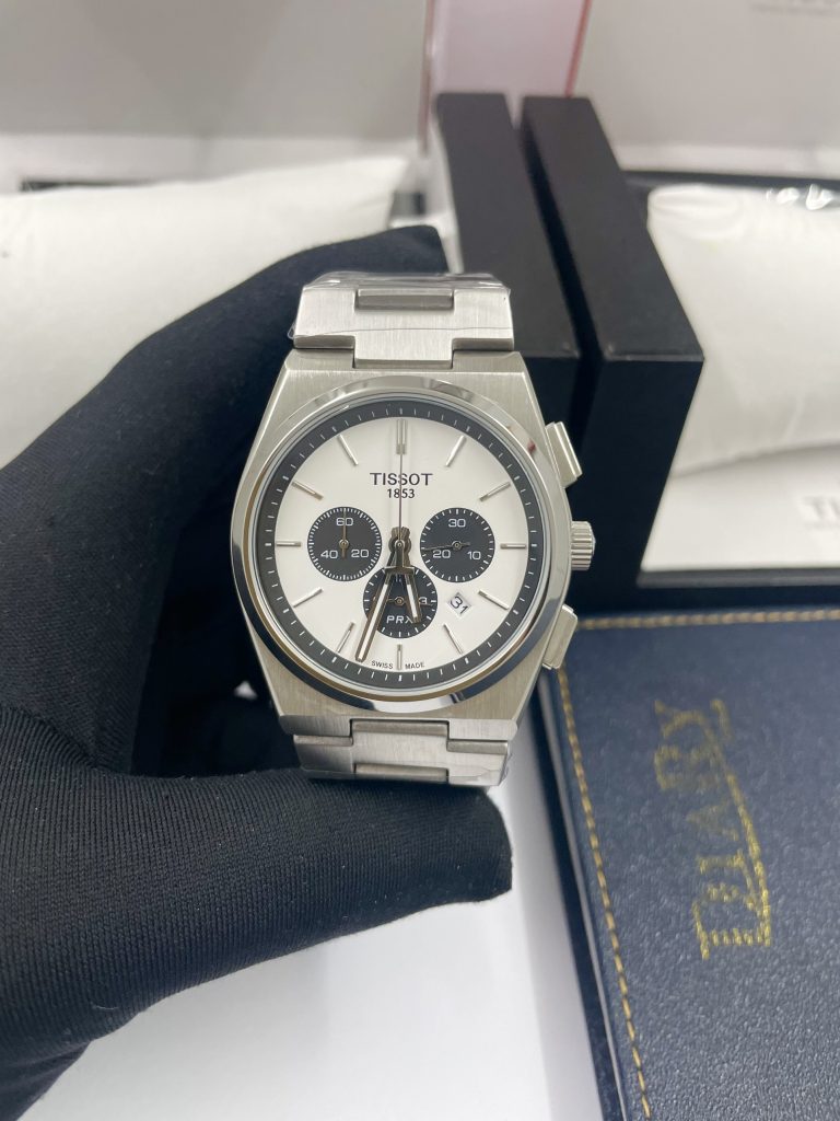 Đồng hồ Tissot Prx nam T137.427.11.011.00 mặt trắng Super Fake 40mm