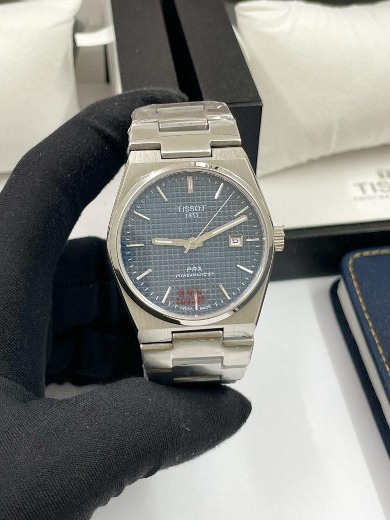 Đồng hồ Tissot Prx nam mặt xanh Fake cao cấp 40mm