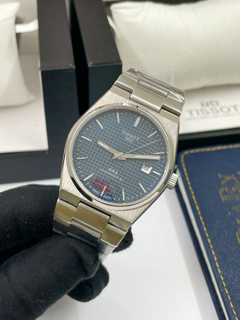 Đồng hồ Tissot Prx nam mặt xanh Fake cao cấp 40mm