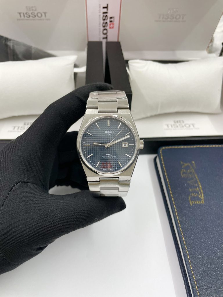 Đồng hồ Tissot Prx nam mặt xanh Fake cao cấp 40mm