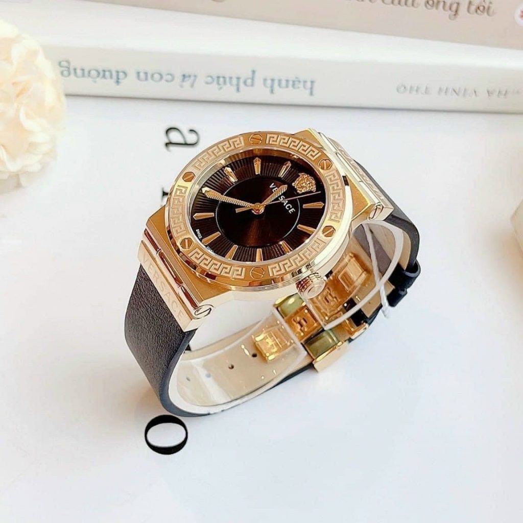Đồng hồ Versace nữ Versace Greca dây da Like auth 38mm