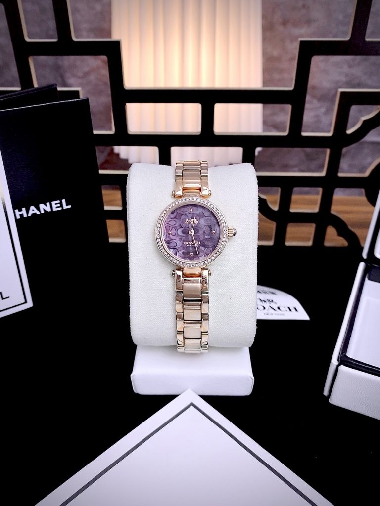 Đồng hồ nữ Coach Park Mother Rose Gold Like auth 26mm