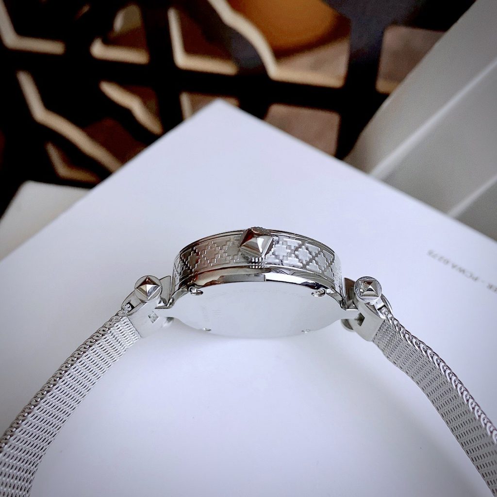 Đồng hồ nữ Gucci Pearl Diamantissima mặt trắng Like Auth 27mm