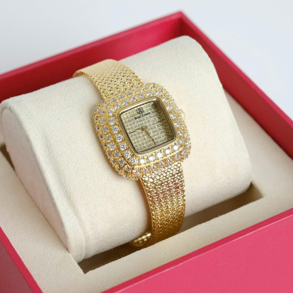 Đồng hồ nữ Royal Crown 6140 màu Vàng Gold Like auth 30mm