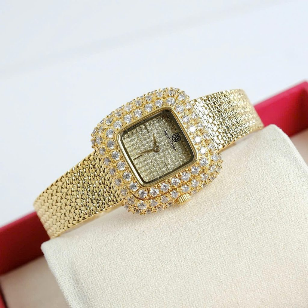 Đồng hồ nữ Royal Crown 6140 màu Vàng Gold Like auth 30mm