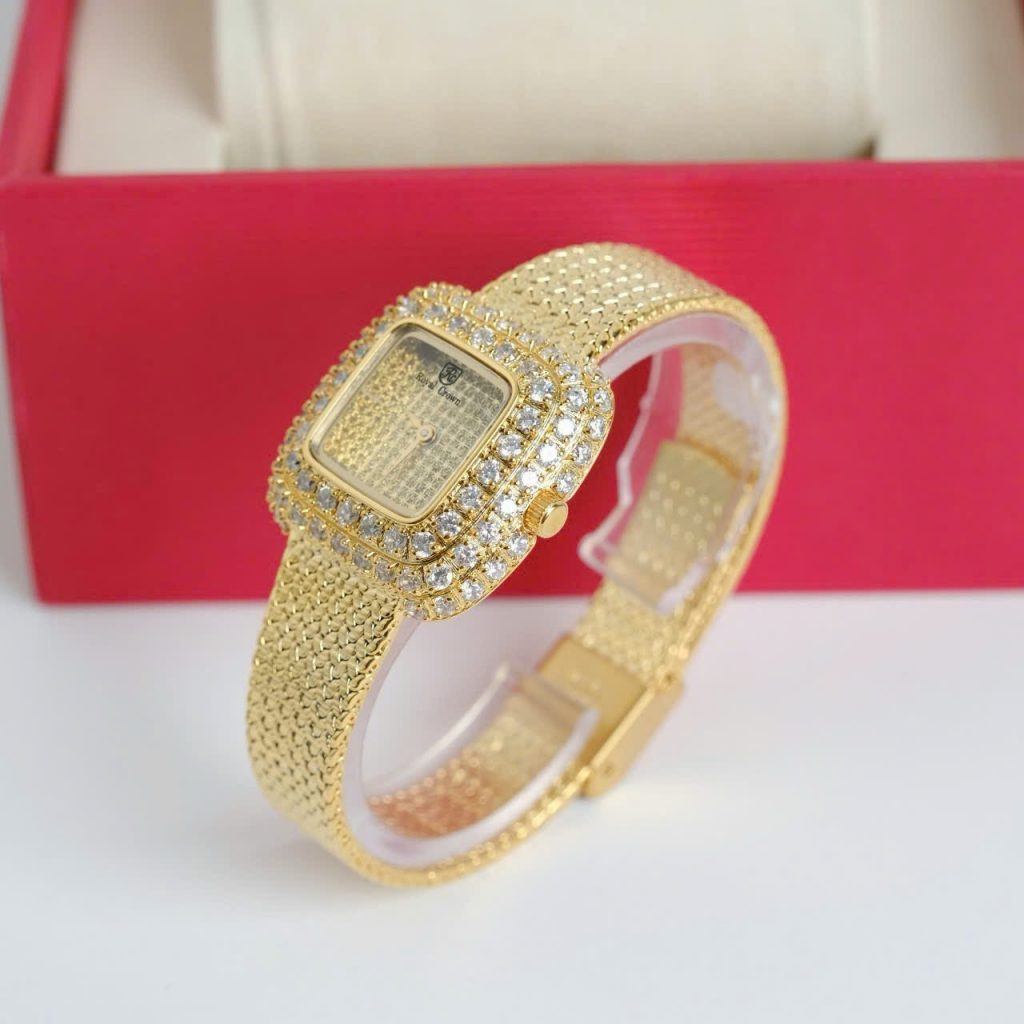 Đồng hồ nữ Royal Crown 6140 màu Vàng Gold Like auth 30mm