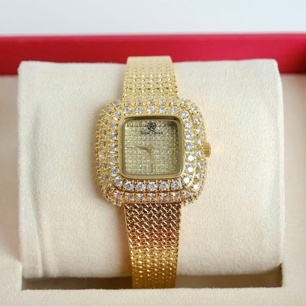 Đồng hồ nữ Royal Crown 6140 màu Vàng Gold Like auth 30mm