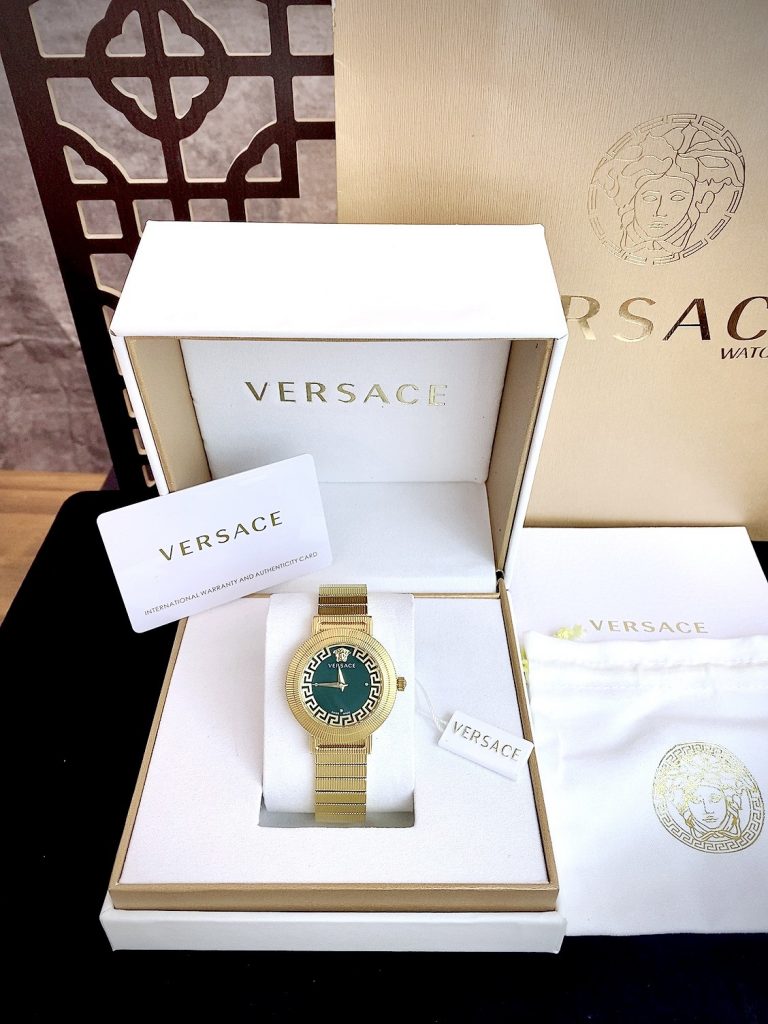 Đồng hồ nữ Versace Greca Chic màu Vàng Gold Like auth 36mm