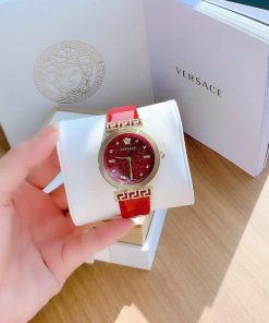 Đồng hồ nữ Versace Meander màu đỏ Like auth 34mm