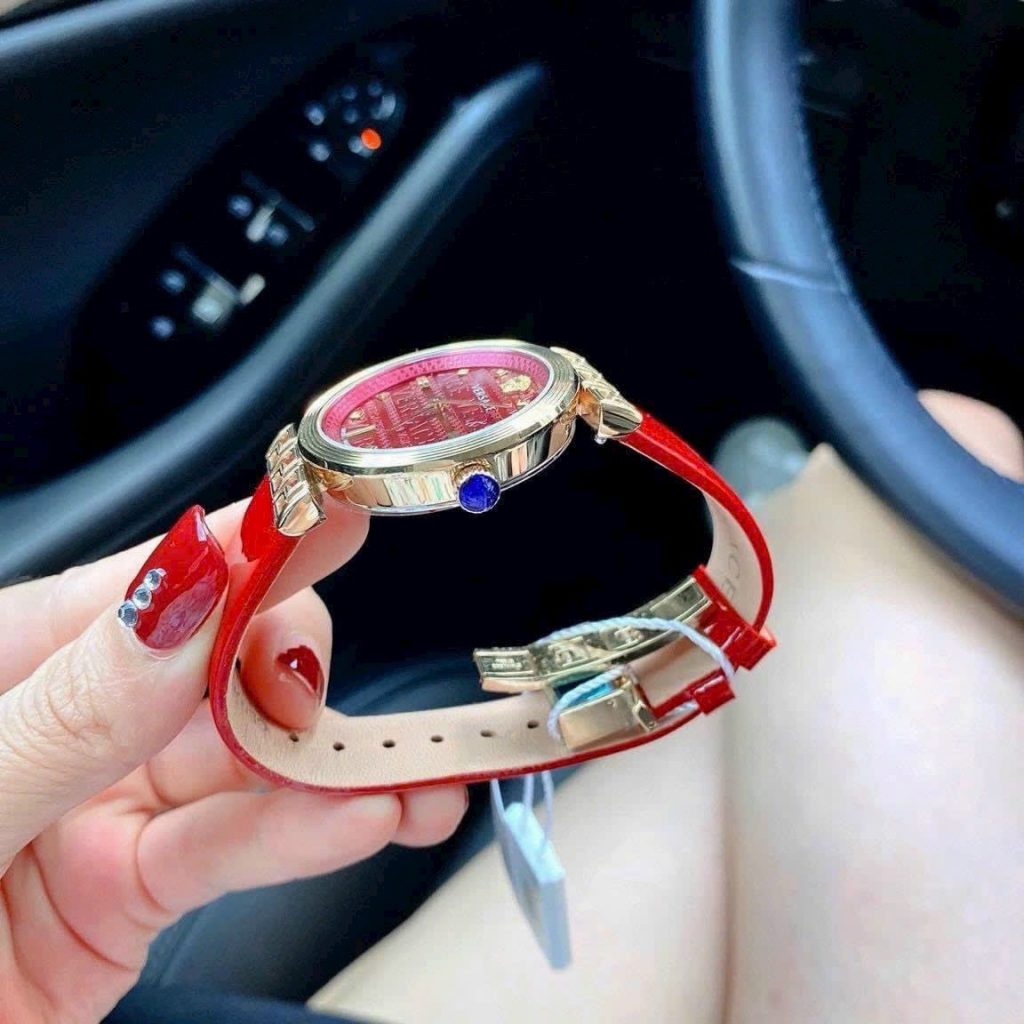 Đồng hồ nữ Versace Meander màu đỏ Like auth 34mm