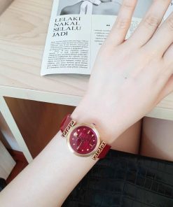 Đồng hồ nữ Versace Meander màu đỏ Like auth 34mm