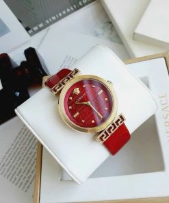 Đồng hồ nữ Versace Meander màu đỏ Like auth 34mm