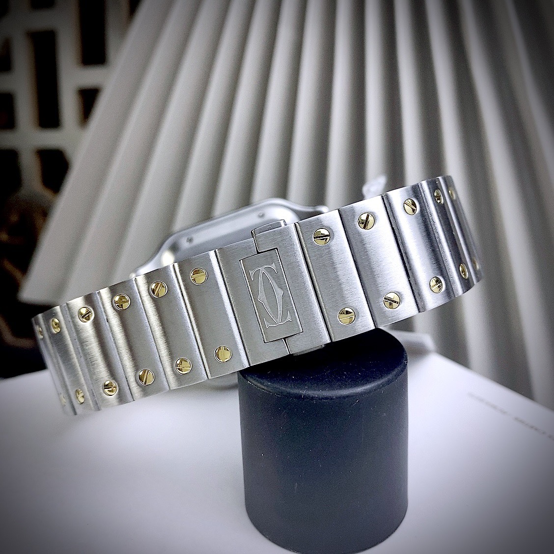 Đồng hồ Cartier Santos nam máy cơ Nhật Fake giá rẻ 40mm (2) Đồng hồ Cartier Santos nam máy cơ Nhật Fake giá rẻ 40mm