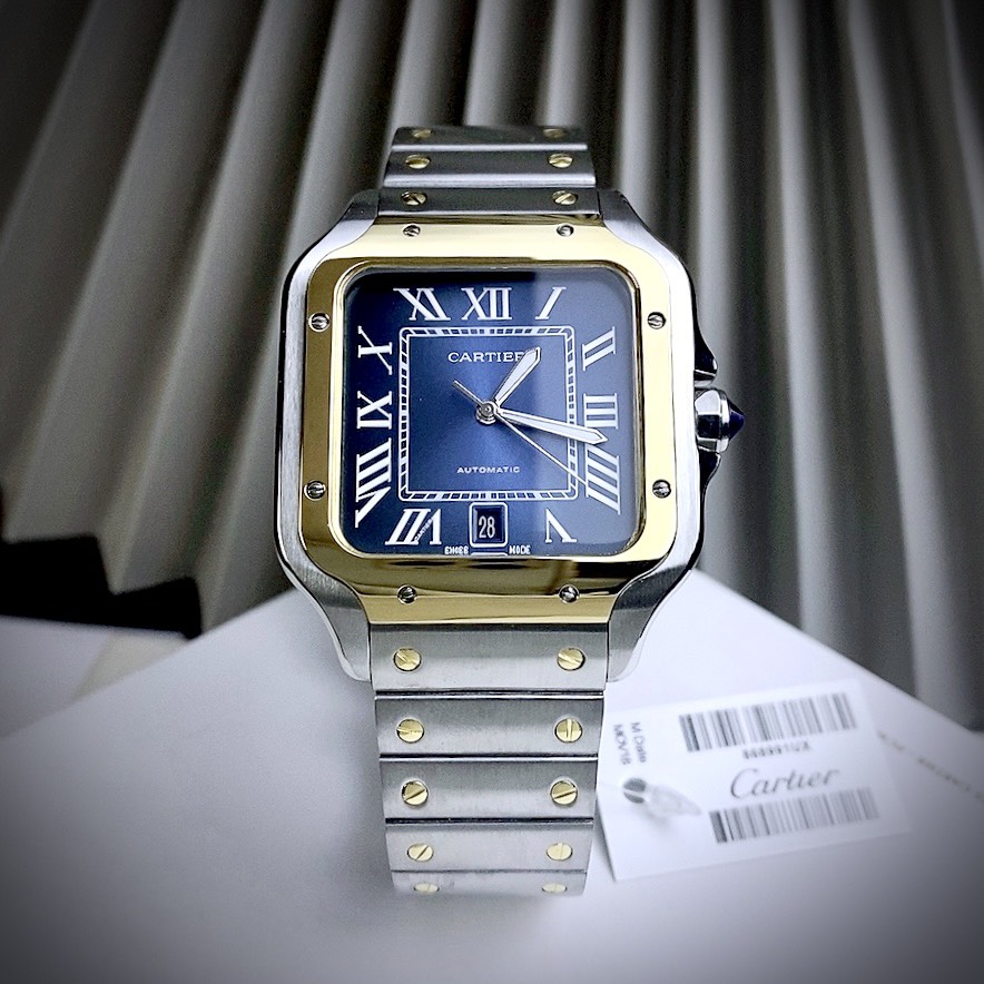 Đồng hồ Cartier Santos nam máy cơ Nhật Fake giá rẻ 40mm