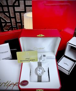 Đồng hồ Cartier Trinity nữ dây kim loại Fake cao cấp 35mm