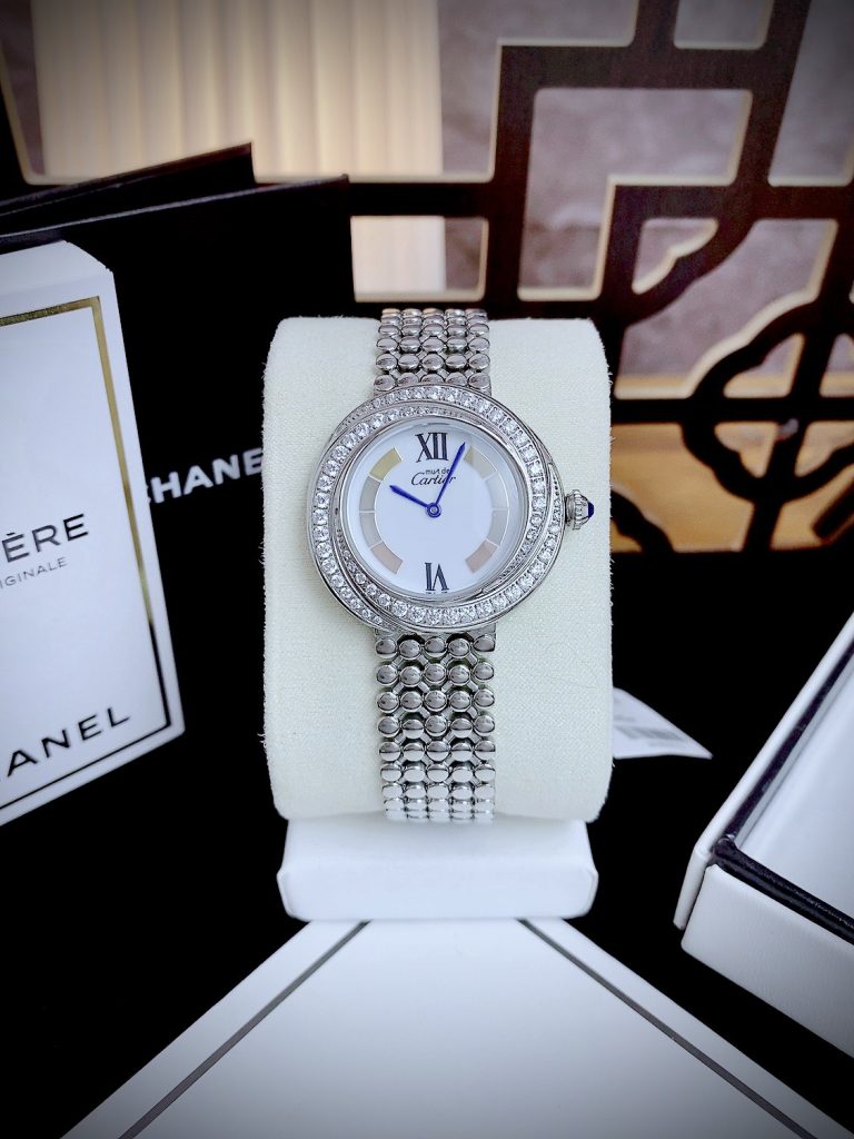 Đồng hồ Cartier Trinity nữ dây kim loại Fake cao cấp 35mm