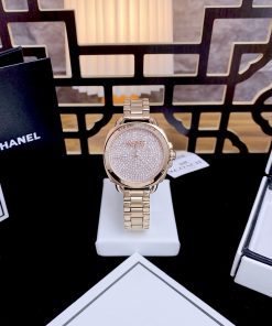 Đồng hồ Coach Tatum nữ mặt tròn đính đá Like Auth 34mm