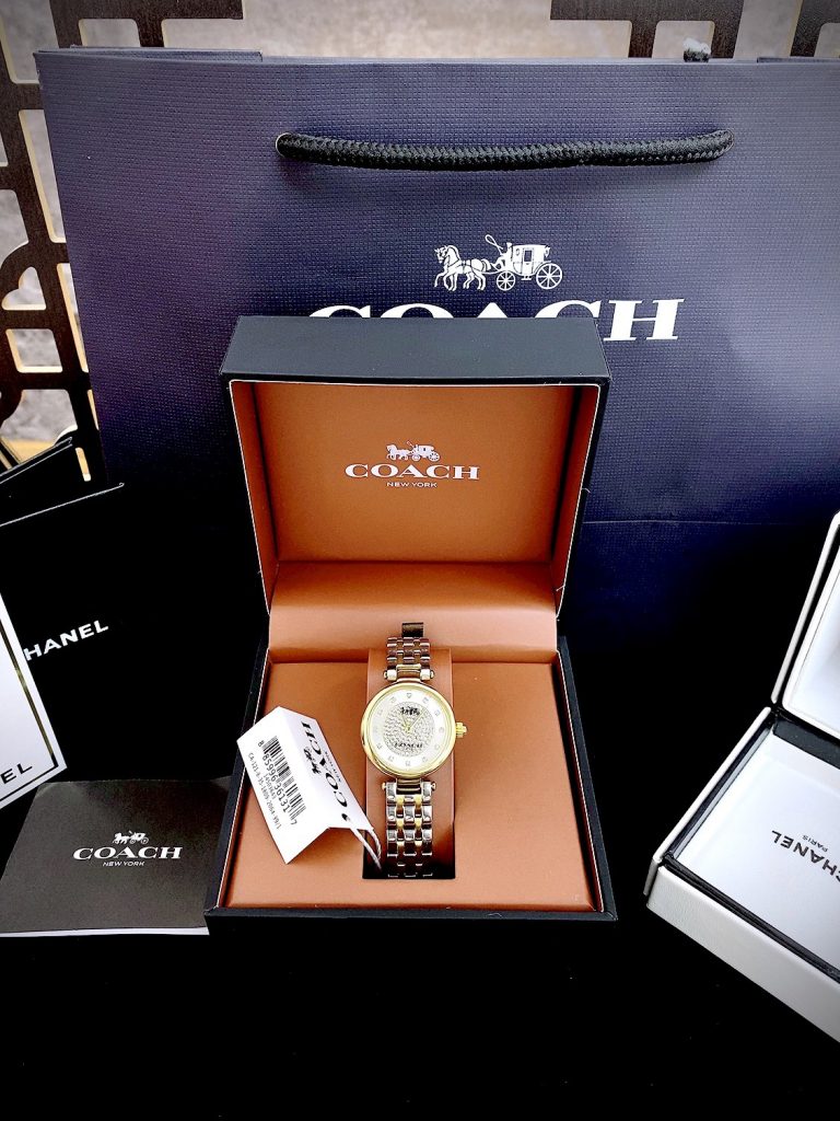 Đồng hồ Coach Two-Toned nữ dây kim loại sang chảnh Like auth 26mm