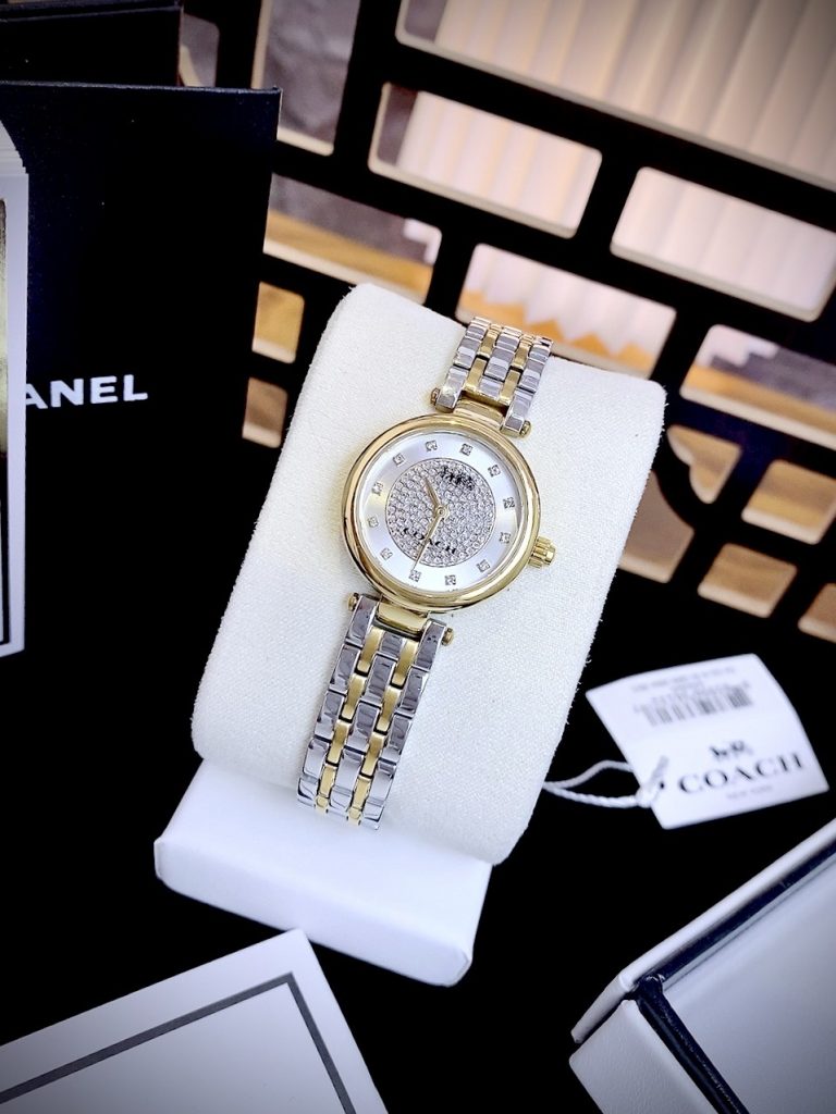 Đồng hồ Coach Two-Toned nữ dây kim loại sang chảnh Like auth 26mm
