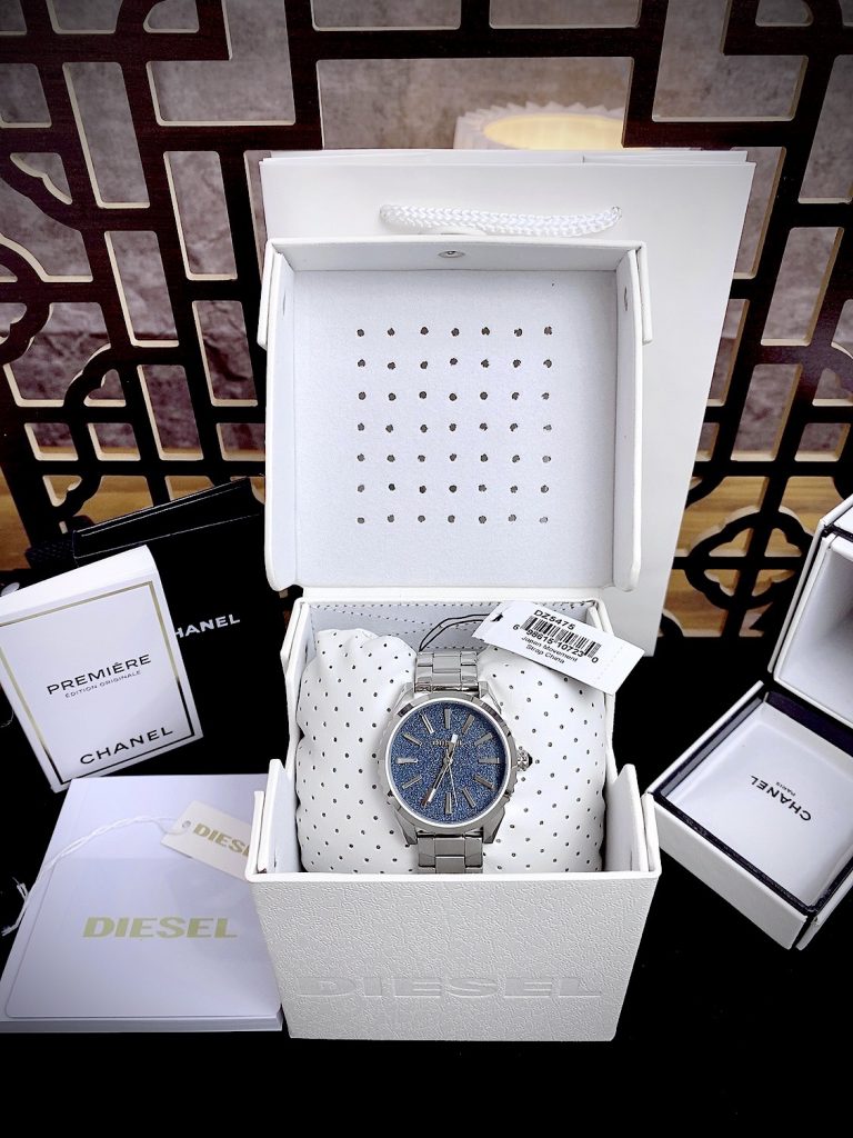 Đồng hồ Diesel End-Of-Season Nuki Analog nam mặt màu xanh DZ5475 Like Auth 38mm