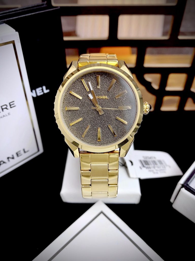 Đồng hồ Diesel Nuki nam màu vàng Gold DZ5474 Like Auth 38mm