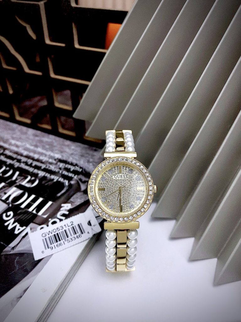 Đồng hồ Guess Gala nữ màu Vàng Gold Like auth 30mm
