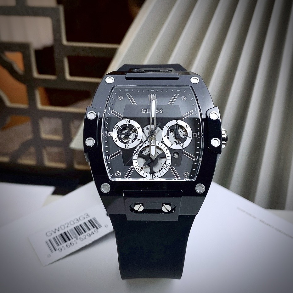 Đồng hồ Guess nam dây cao su GW0203G3 Like Auth 43mm