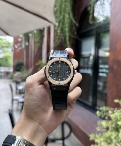 Đồng hồ Hublot chế tác Classic Fusion Ceramic demi mặt carbon JJZ 42mm (1)