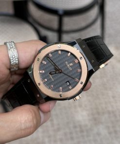 Đồng hồ Hublot chế tác Classic Fusion Ceramic demi mặt carbon JJZ 42mm (1)