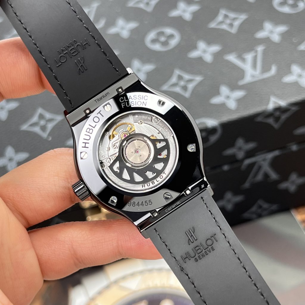 Đồng hồ Hublot chế tác Classic Fusion Ceramic mặt carbon nhà máy JJZ 42mm (2)